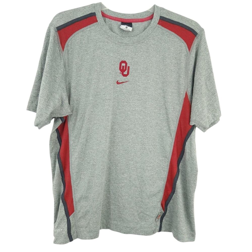 Nike Dry-Fit The University of Oklahoma Short Sleeve Tee Shirt Medium Medium